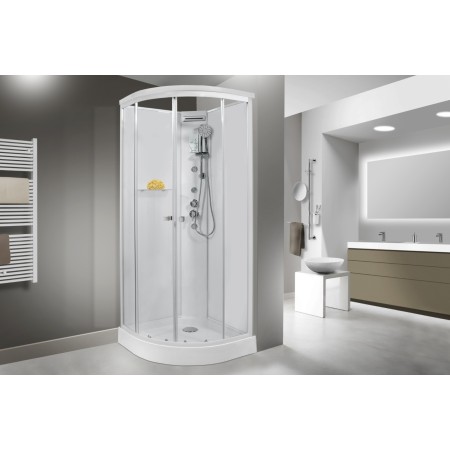 Cabina Semicircolare serie Jelel senza Tetto 80x80cm