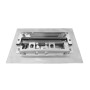 Placca Meccanica 2 Tasti in Acciaio Inox 3