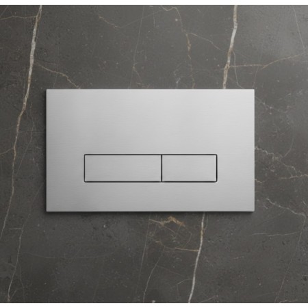 Placca Meccanica 2 Tasti in Acciaio Inox 316 7