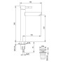 Miscelatore Monocomando Lavabo Alto serie Ekos 2