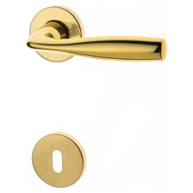 Maniglia a Rosetta Tonda Oro