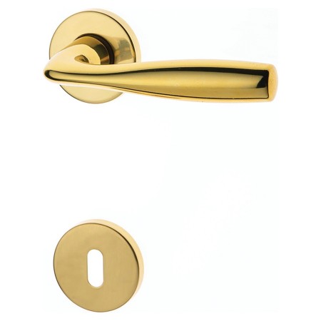 Maniglia a Rosetta Tonda Oro