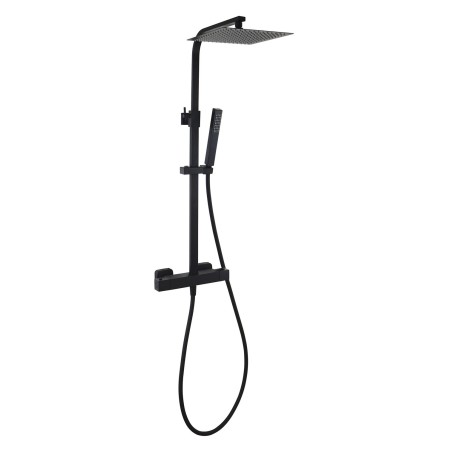 Colonna Doccia Murale serie Diamant Termostatica Nera