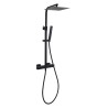Colonna Doccia Murale serie Diamant Termostatica Nera