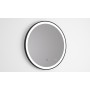 Specchio Rotondo Led Ø80 cm Cornice Nera