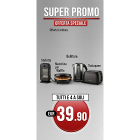 Black Friday – Super Promo 4 Elettrodomestici