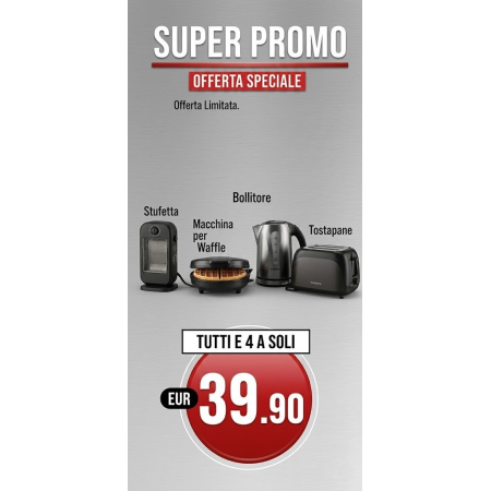 Black Friday – Super Promo 4 Elettrodomestici