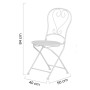 Set Arredo Giardino Shelly 3 Pezzi Grigio 10