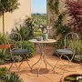 Set Arredo Giardino Shelly 3 Pezzi Grigio