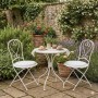 Set Arredo Giardino Shelly 3 Pezzi Bianco 2
