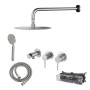 ESSENTIAL – Set Doccia Incasso 3 Fori con Deviatore