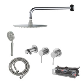 ESSENTIAL – Set Doccia Incasso 3 Fori con Deviatore