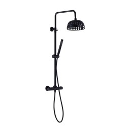 Colonna Doccia Murale serie Oper'art Termostatica Nera