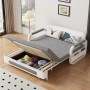 Divano Letto Convertibile L188 cm Col. Grigio Chiaro 4