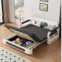 Divano Letto Convertibile L188 cm Col. Grigio Scuro 4