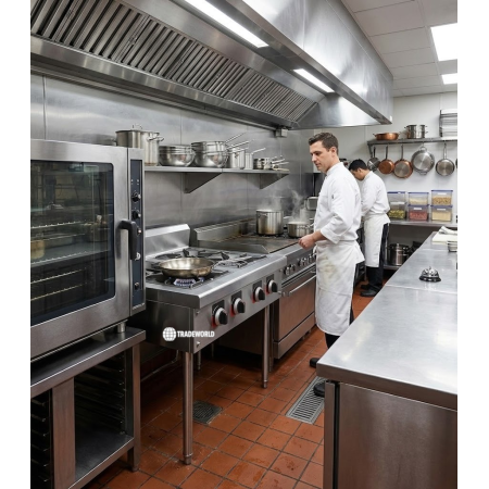 Cucina a Gas Staylux Industriale 4 Fuochi 75x71x80 cm