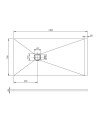Scheda Tecnica Piatto Doccia in Resina Bianco 70x140 cm serie Grivola