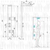 Scheda Tecnica Pannello Doccia a Parete serie Link Miscelatore