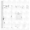 Scheda Tecnica  Kit Minimal per Doccia serie Square mm 200x200