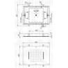 Scheda Tecnica Soffione Doccia Rettangolare serie Ceiling