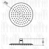 Scheda Tecnica Soffione Doccia Tondo serie Warrior-R Ø 200 mm