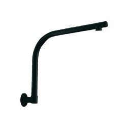 Braccio Doccia Tondo serie Opert'art Nero