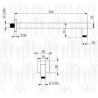 Scheda Tecnica Braccio Doccia Quadro serie Square Nero 350x350 mm