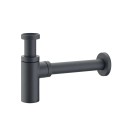Sifone Moderno per Lavabo Nero Opaco