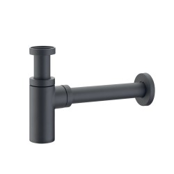 Sifone Moderno per Lavabo Nero Opaco