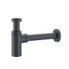 Sifone Moderno per Lavabo Nero Opaco