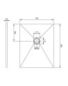 Scheda Tecnica Piatto Doccia in Resina Nero 70x90 cm serie Grivola