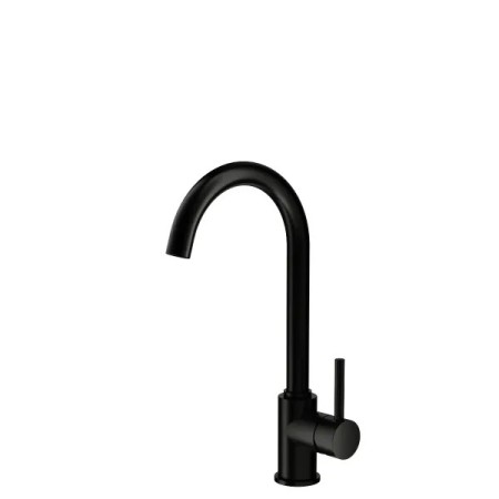 ESSENTIAL - Cucina Canna Ponte Acciaio Inox Nero Opaco