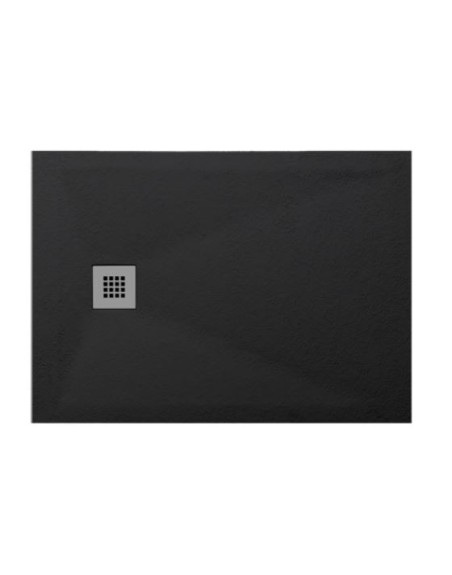 Piatto Doccia in Resina Nero 80x100 cm serie Grivola