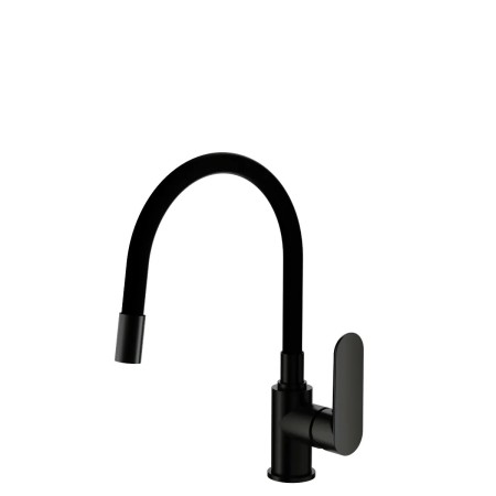 FLAT - Cucina Silicone Modellabile  Acciaio Inox Nero Opaco