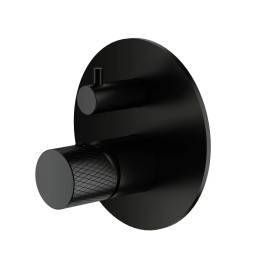 MINIMAL – Doccia incasso con deviatore Acciaio Inox Nero Opaco