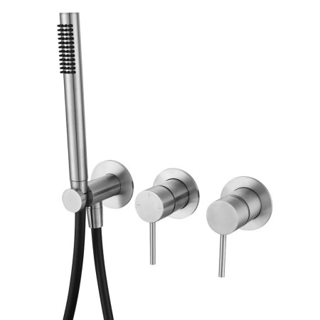 ESSENTIAL – Set Doccia Incasso con Deviatore Acciaio Inox Satinato