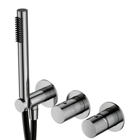 MINIMAL – Set Doccia Incasso con Deviatore Acciaio Inox Satinato