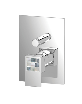 Miscelatore monocomando incasso doccia con deviatore serie Geminy