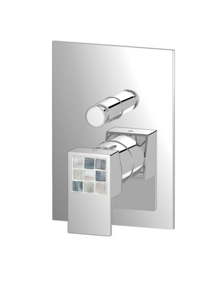 Miscelatore monocomando incasso doccia con deviatore serie Geminy
