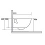 Sceda Tecnica Vaso Sospeso Kerasan serie Bit 1