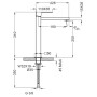 Scheda tecnica miscelatore monocomando lavabo serie Torino