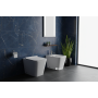 Set Bidet / Vaso Quadro a Pavimento Filo Parete serie Madula