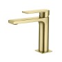 Miscelatore Monocomando Lavabo serie Sassari Oro Satinato