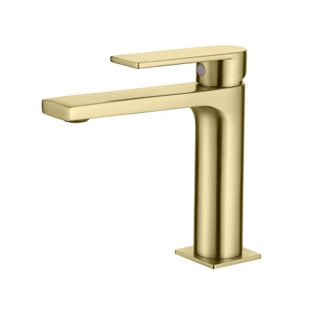 Miscelatore Monocomando Lavabo serie Sassari Oro Satinato