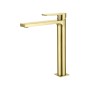 Miscelatore monocomando lavabo alto serie Sassari Oro Satinato
