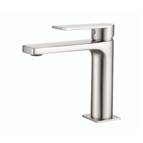 Miscelatore Monocomando Lavabo serie Sassari Nickel Satinato
