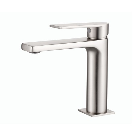 Miscelatore Monocomando Lavabo serie Sassari Nickel Satinato