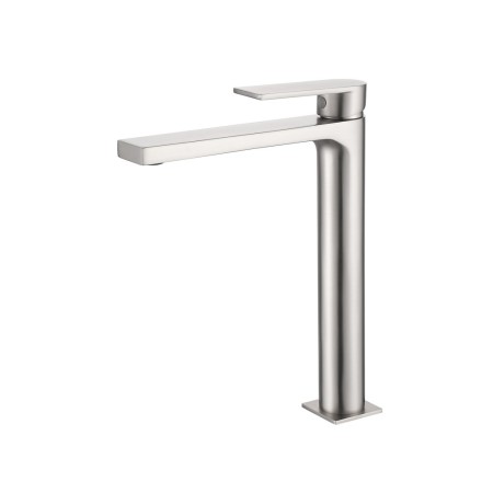 Miscelatore monocomando lavabo alto serie Sassari Nickel Satinato