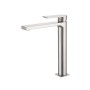 Miscelatore monocomando lavabo alto serie Sassari Nickel Satinato