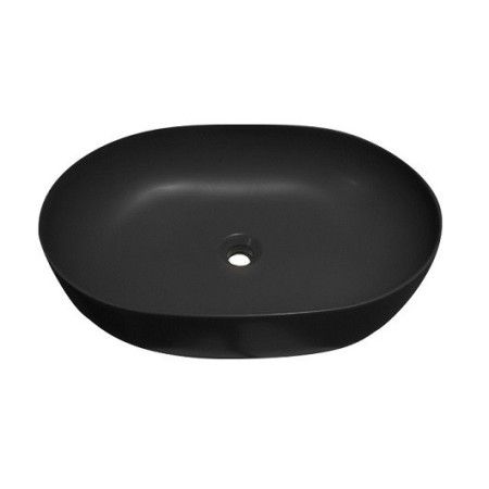 Lavabo Ovale 60x40 da Appoggio serie Nolita Nero